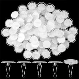 30PCS Ceiling Strong Small Adhesive Hook 3cm Hang Flag Poster Stick Hook Traceless Double-Sided Adhesive Wall Hooks Christmas D