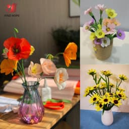 250*25cm(8ft x9.8") Colored Crepe Paper Roll Origami Crinkled Crepe Paper Craft DIY Flowers Decoration Gift Wrapping Paper Craft