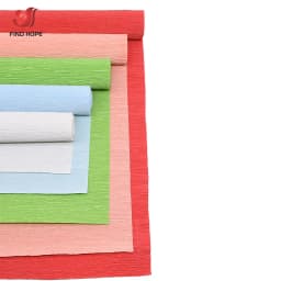 250*25cm(8ft x9.8") Colored Crepe Paper Roll Origami Crinkled Crepe Paper Craft DIY Flowers Decoration Gift Wrapping Paper Craft
