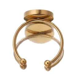 10pcs Stainless Steel Adjustable Ring Settings Gold Tone Blank Base 8/10/12mm Glass Cabochons Bezels Jewelry Making Supplies