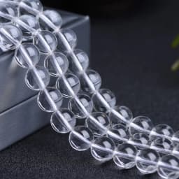 Natural white crystal quartz 2mm 3mm 4mm 6mm 8mm 10mm 12mm smooth round beads stone for jewelry making design DIY bracelet