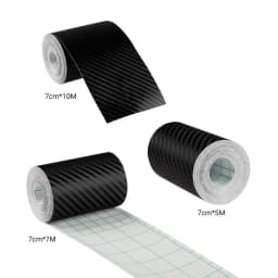 3-10m Width Length Carbon Fiber Sticker Tapes Car Anti Collision Protector Strip Wrap Auto Bumper Door Sill Protection Film