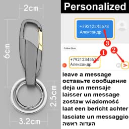 Personalized Lettering Keychain Men Key Chain Key Ring Waist Hanged Key Holder For Car Plate Number Logo Anti-lost Keyring K372B