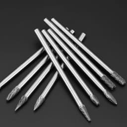 Carbide Burr 6x8m 100mm Extra Long 1/4 Shank Carve Grinde Abrasive Tool Rotary Cut Rasp File Milling Cutter Drill Wood Metal