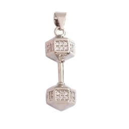 Cowboy Boots Sports Baseball Dumbbell Yoga Men's Zirconia Paved Cloth Charm Pendant,18K Gold Necklace Craft Jewelry Supply L99