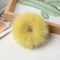 Hair Band 100% Real Genuine Mink Hair Rope Scrunchie Rope Ponytail Tail Stripe Wrist Band Vintage Elastic Headdress Hair Band