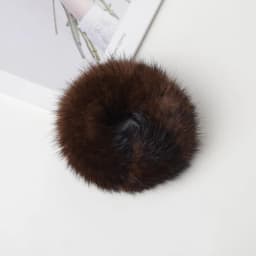 Hair Band 100% Real Genuine Mink Hair Rope Scrunchie Rope Ponytail Tail Stripe Wrist Band Vintage Elastic Headdress Hair Band