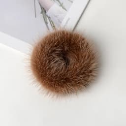 Hair Band 100% Real Genuine Mink Hair Rope Scrunchie Rope Ponytail Tail Stripe Wrist Band Vintage Elastic Headdress Hair Band