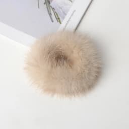 Hair Band 100% Real Genuine Mink Hair Rope Scrunchie Rope Ponytail Tail Stripe Wrist Band Vintage Elastic Headdress Hair Band