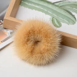 Hair Band 100% Real Genuine Mink Hair Rope Scrunchie Rope Ponytail Tail Stripe Wrist Band Vintage Elastic Headdress Hair Band