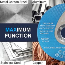 115mm Cutting Wheel Ultra Thin Metal & Stainless Steel Cut-Off Blade for Angle Grinder Fiber Cutter Metalworking Tool 2-50Pcs