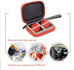 Storage Bag For Travel Carrying UNO Case Compatible Card Game Card Package Key Case Digital Product, Headphone Wire Toys
