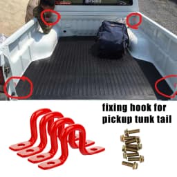 4pcs Pickup Truck Bed Box Link Cargo Tie Down Bracket Fixing Hook for Ford F150 Raptor Toyota Tundra Dodge Ram Chevrolet