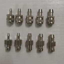 Air Valve Pipe Dispensing Glue Subpackaging Syringe Barrel Luer Lock Adapter Fitting Connector Metal Nickel Plated Brass