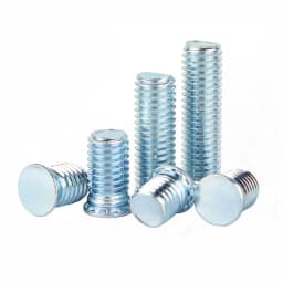 10-50PCS Self Clinching Studs Pressure Rivet Screw Zinc Plated 304 Stainless Steel M3 M4 M5 M6 M8 FH/FHS Flush Head Studs