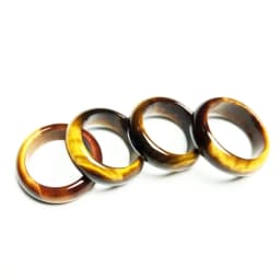 Natural Tiger Eye Stone 6-12 Size Ring Chinese Jadeite Amulet Fashion Charm Jewelry Hand Carved Crafts Gifts for Women Men