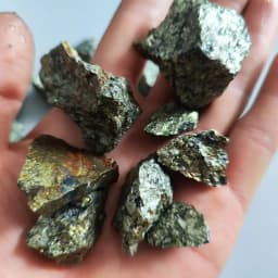 Natural Copper Ore Chalcopyrite Mineral Containing Gold Silver Crystal Stone Teaching Collect Specimens Experimental Home Decor