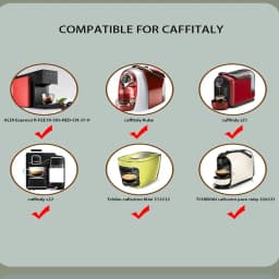 10PCSHigh Quality Reusable Coffee Filter Capsules for Caffitaly Refillable Plastic Coffee Pods Fit for Caffitaly Refill Capsule