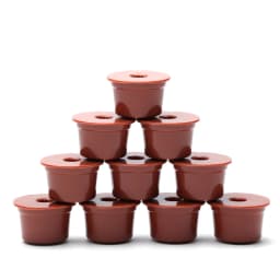 10PCSHigh Quality Reusable Coffee Filter Capsules for Caffitaly Refillable Plastic Coffee Pods Fit for Caffitaly Refill Capsule