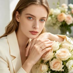 E.B.belle AAA CZ Filled Thin Gold Rings For Unisex Female Water Resistant Crystal Ring Gold Plated Stainless Steel Ring