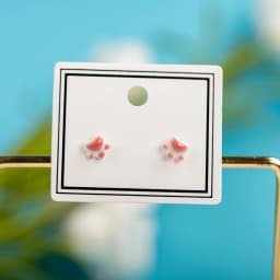 Porcelain Multicolor Ceramic Earrings Anti-allergic Cartoon cute little animal jewelry #LY528 lot фурнитура для украшений