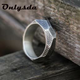 Dropshipping Viking Gothic Style Stainless Steel Geometry Aneis Men Wedding & Couple Rings Womens Band Jewelry Gift Anel