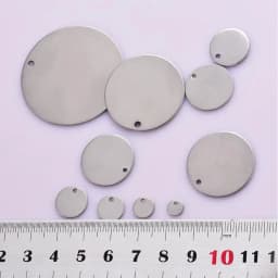 20pcs Wholesale 6-35mm Stainless Steel Charms Round Dog Tag Pendants Stamping Blanks For Necklaces DIY Jewelry Making