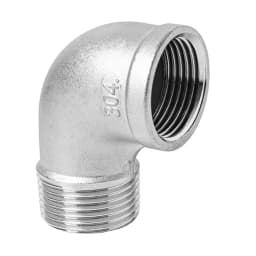 3/8'1/2'1/4' Elbow 90 Degree Angled F/F Stainless Steel SS304 Female* Female Threaded Pipe Fittings Reducer Plumbing Connection