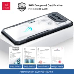 Xundd Shockproof Case for Asus ROG Phone 5 6 7 8 Pro Bumper with Airbag Cushion Corners Slim Anti-Scratch Protective Phone Cover
