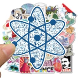 10/30/50PCS Science Lab Series Boy's Toys Stationery Books Personality Decorative Graffiti Stickers Children's Toys Wholesale