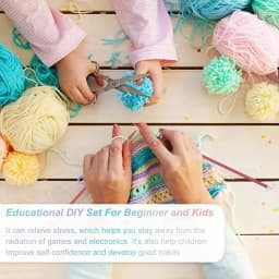 35cm With Plug Sweater Needle Single Point Knitting Needles Color Extra Long Straight Sweater Needles for DIY Knitting Projects