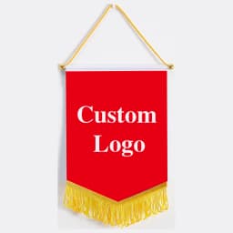 Xvggdg Custom Flag Banner Custom Logo Square Football Team Customized Flag Pennant Hanging Honor