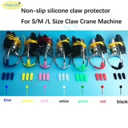 Crane Claw Rubber Claw Sleeve Non-Slip Silicone Claw Protector For S/M/L Size Claw Crane Game Machine Doll Machine Accessories