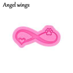 DY0107 Silicone Bow/Breast Cancer Molds, Crown/Music notes Keychain Crafts Epoxy DIY Resin art Mold, Fondant Chocolate Cake Mold