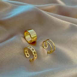 3pcs/Set Fashion Punk Ring Simple Design Vintage Black Color Joint Rings Sets for Women Jewelry Korean Version Joint Ring 2021
