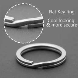 10Pcs/set Keyring Split Rings Stainless Steel Key Chain Accessories Flat Round Key Rings DIY Jewelry Making 15 20 25 30 35mm Dia