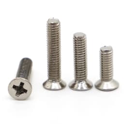 50/100pcs Nickel Plated KM Screw Cross Flat Countersunk Head Phillips Screws M1.2 M1.4 M1.7 M2 M2.5 M3 M4