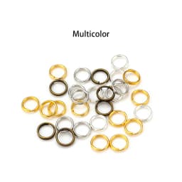 100-200pcs/Lot 4 5 6 8 10 12mm Open Jump Rings Double Loops Split Rings Connectors For Jewelry Making Accessories DIY Necklace