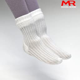 1/6 Scale Short Sports Stripe Socks with Heel Model Soldier Clothes Accessories Fit 12'' Male Female Action Figure Body Dolls