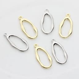 Zinc Alloy Geometric Rectangle Oval Charms Connector 6pcs/lot For DIY Fashion Earrings Jewelry Accessories