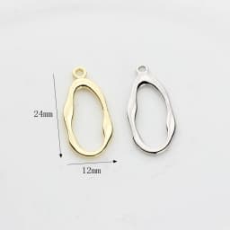 Zinc Alloy Geometric Rectangle Oval Charms Connector 6pcs/lot For DIY Fashion Earrings Jewelry Accessories