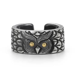 Retro Gothic Men Ladys Rings Clown Playing Cards Hip Hop Rock Ring Titanium Steel Alloy Ancient SilverColor Hip Hop Rock Jewelry