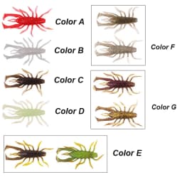 WESTBASS 4PCS Soft Swimbaits 3.5cm-7cm Silicone Creature Insect Baits Rubber Shrimp Wobblers Lilelike Fishing Lures Isca Pesca