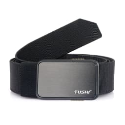 VATLTY 2022 Stretch Belt for Men Zinc Alloy Quick Release Pluggable Buckle Trousers Belt Tooling Unisex Elastic Waistband Straps