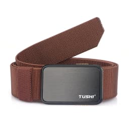 VATLTY 2022 Stretch Belt for Men Zinc Alloy Quick Release Pluggable Buckle Trousers Belt Tooling Unisex Elastic Waistband Straps