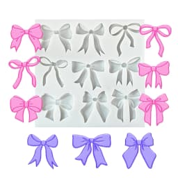Bow Bowknot Silicone Cake Baking Mold Sugarcraft Chocolate Cupcake Resin Tools Fondant Decorating Tools
