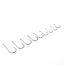 FTK-011 High Carbon Steel Fishing Hook With Ring 7.5-15mm Barbed Single Carp Feeder With Eyes