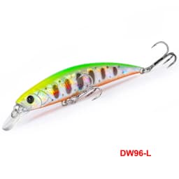 TSURINOYA DW96 80mm 12g Sinking Minnow Fishing Lure Large Trout Pike Rockfish Hard Bait Jerkbait Freshwater Saltwater Wobbler