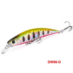 TSURINOYA DW96 80mm 12g Sinking Minnow Fishing Lure Large Trout Pike Rockfish Hard Bait Jerkbait Freshwater Saltwater Wobbler
