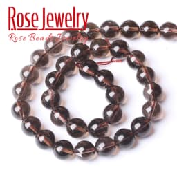 Natural Smoky Quartzs Crystal Stone A+ Quality Round Beads For Jewelry Making DIY Bracelet Necklace 4 6 8 10 12mm 15'' Strand